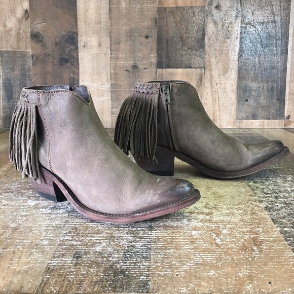 Old Gringo OG Side Zip Tassel Ankle Boots Booties Womens 7 B - Picture 5 of 12